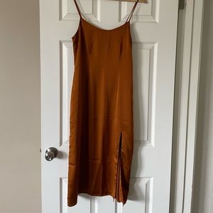 Satin midi dress